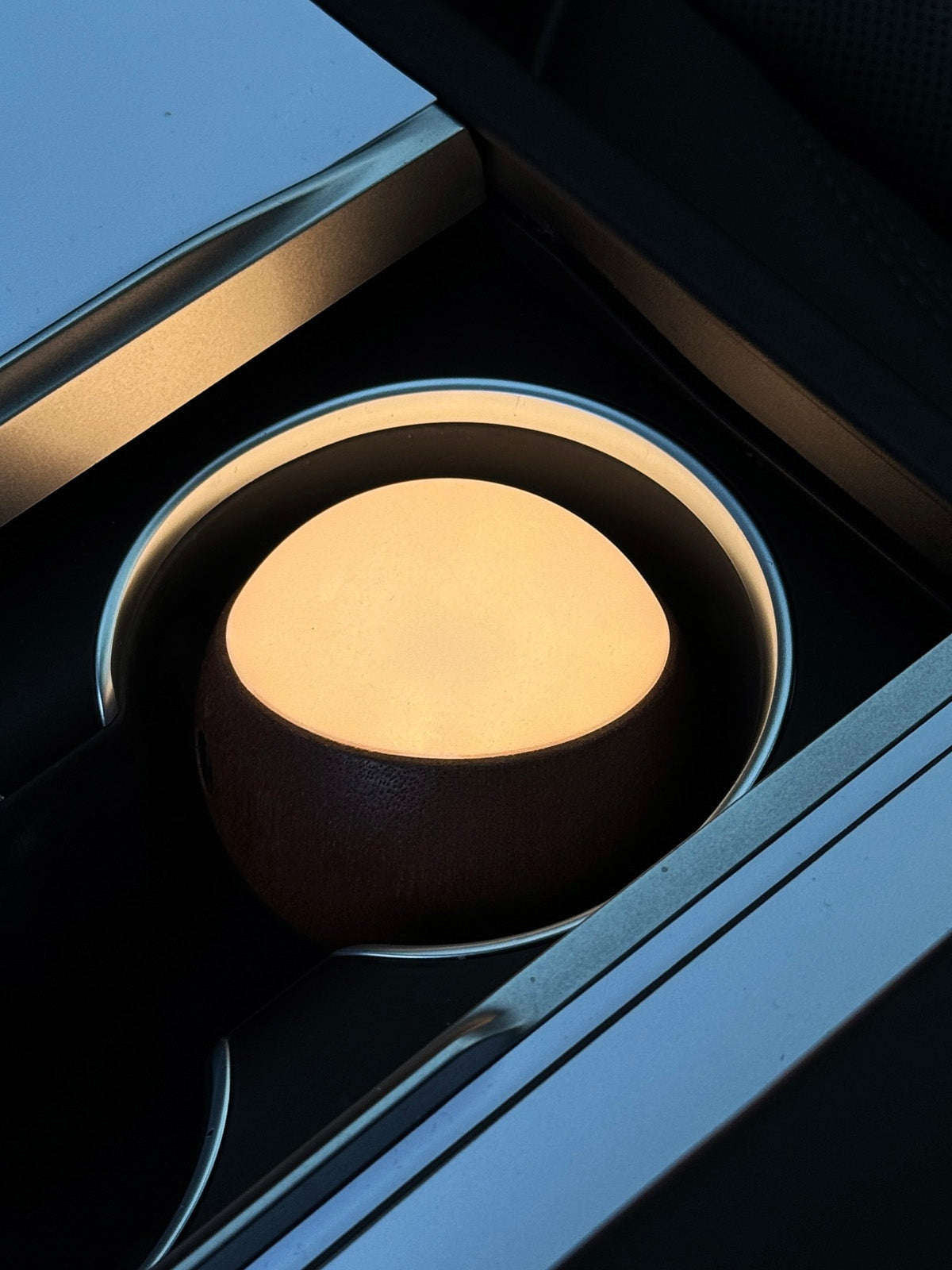 Lampe d'ambiance bois – sphère pour Tesla — photo 5