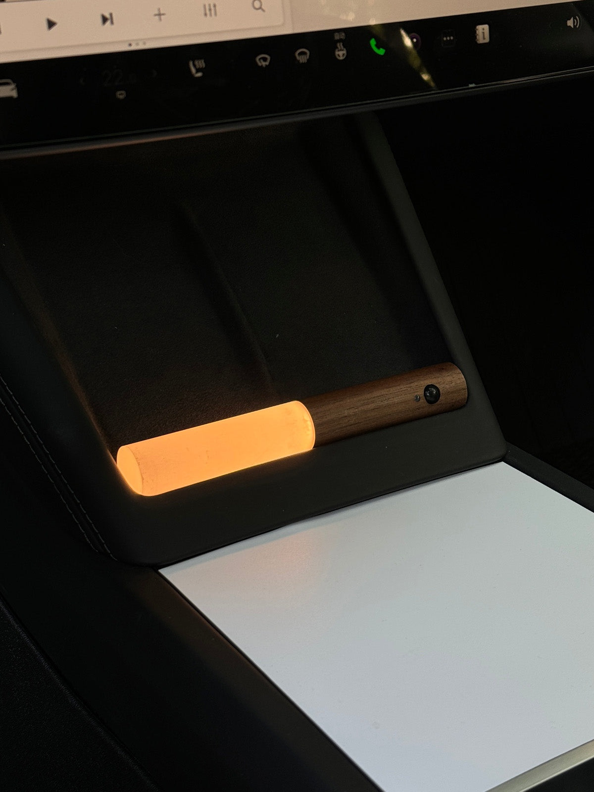 Lampe d'ambiance bois – bâton pour Tesla — photo 7