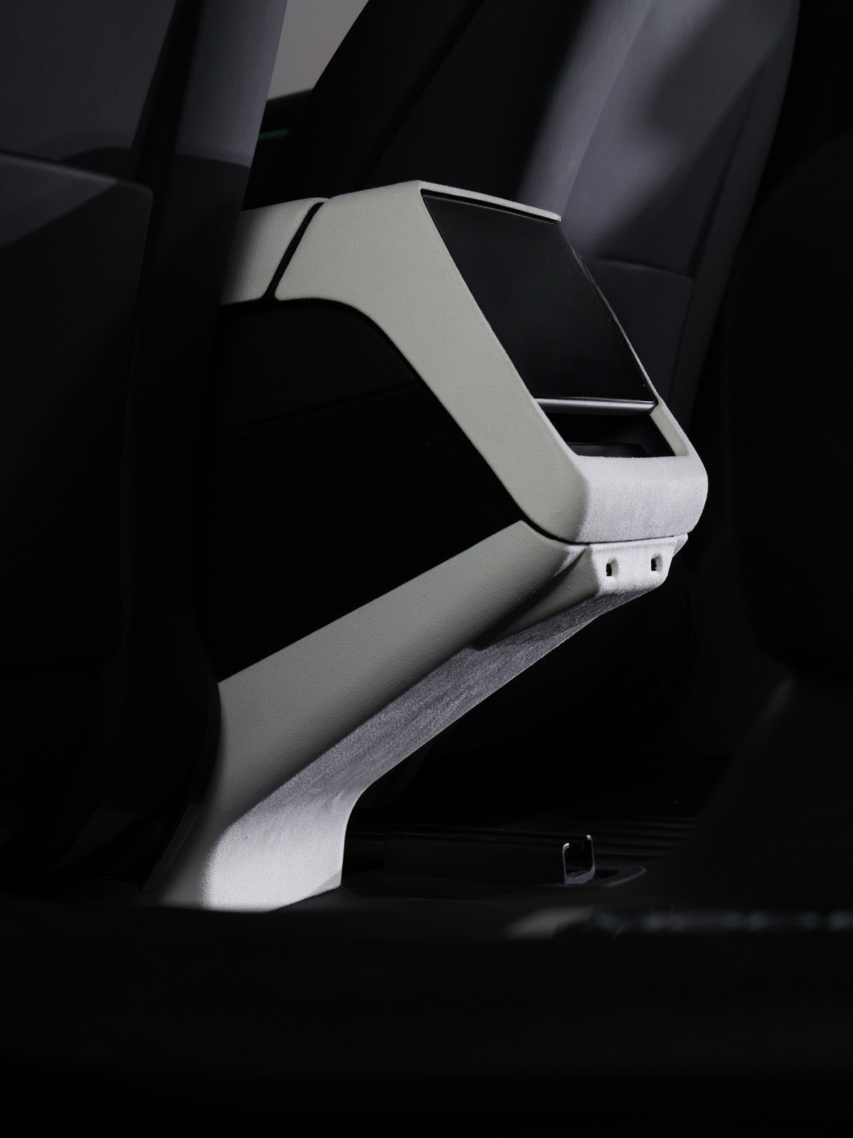 Protection arrière de console suède pour Tesla Model 3 et Y (2024+)