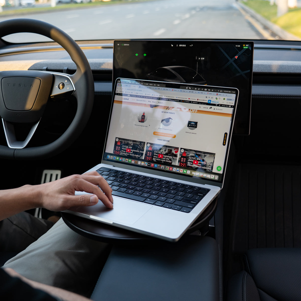 Tesline Tablette de console réglable — visuel 4