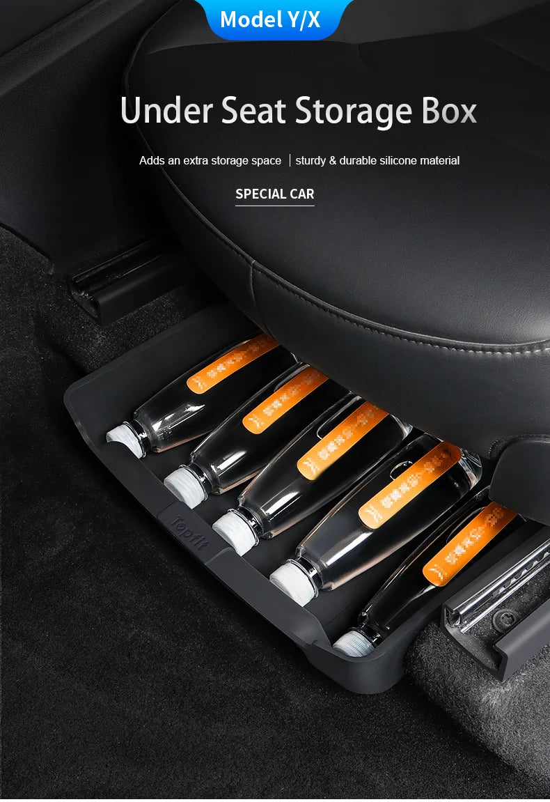 Boîte de rangement sous siege pour Tesla Model Y