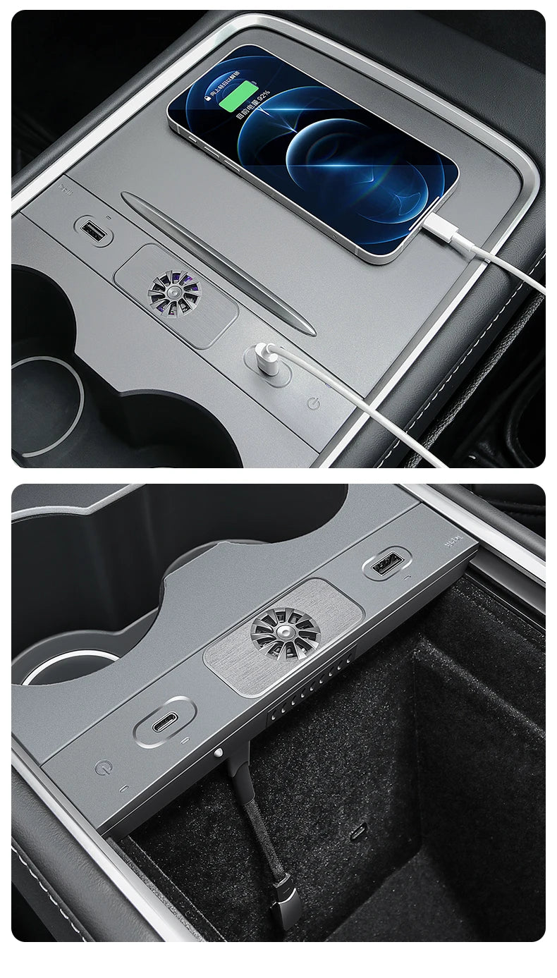 Station d'accueil USB avec diffuseur pour Tesla model 3/Y