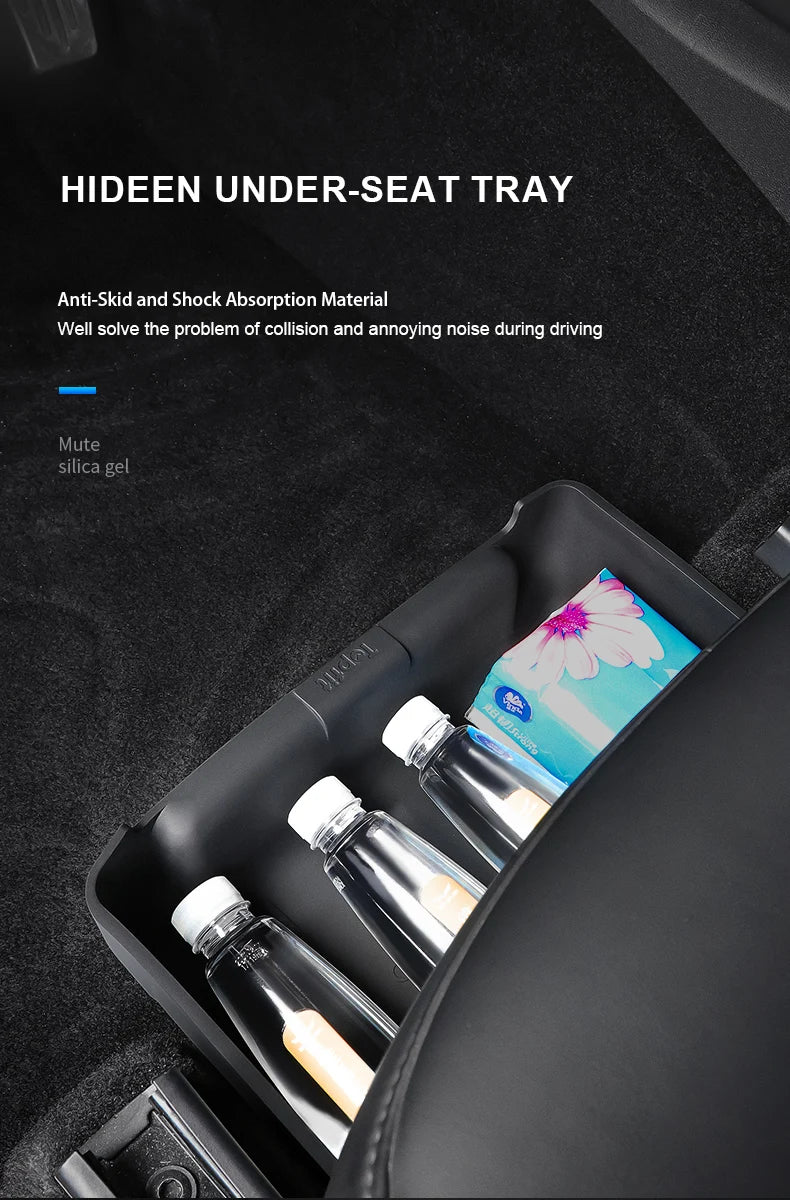 Boîte de rangement sous siege pour Tesla Model Y