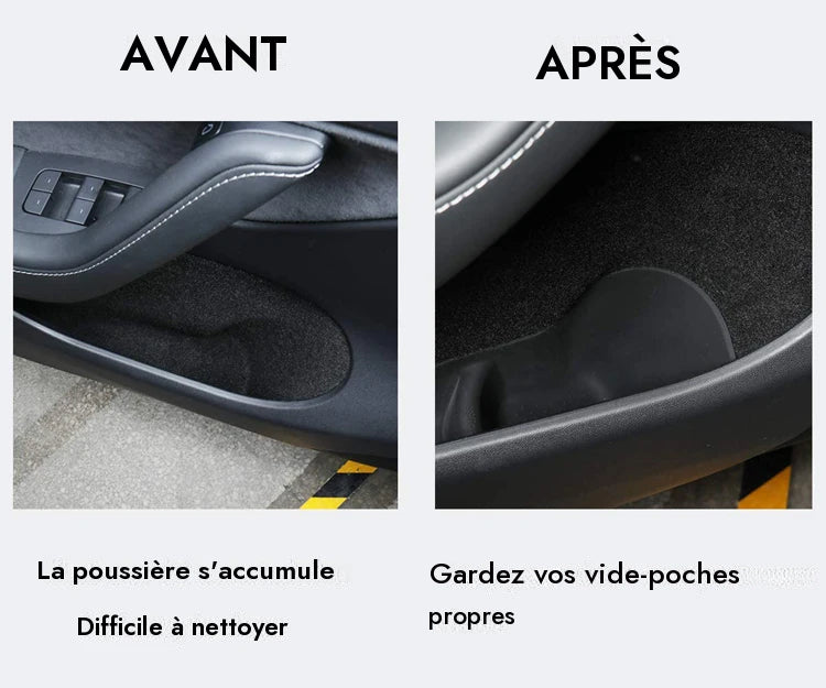Boite de rangement coté porte en silicone pour Tesla Model Y — photo 9