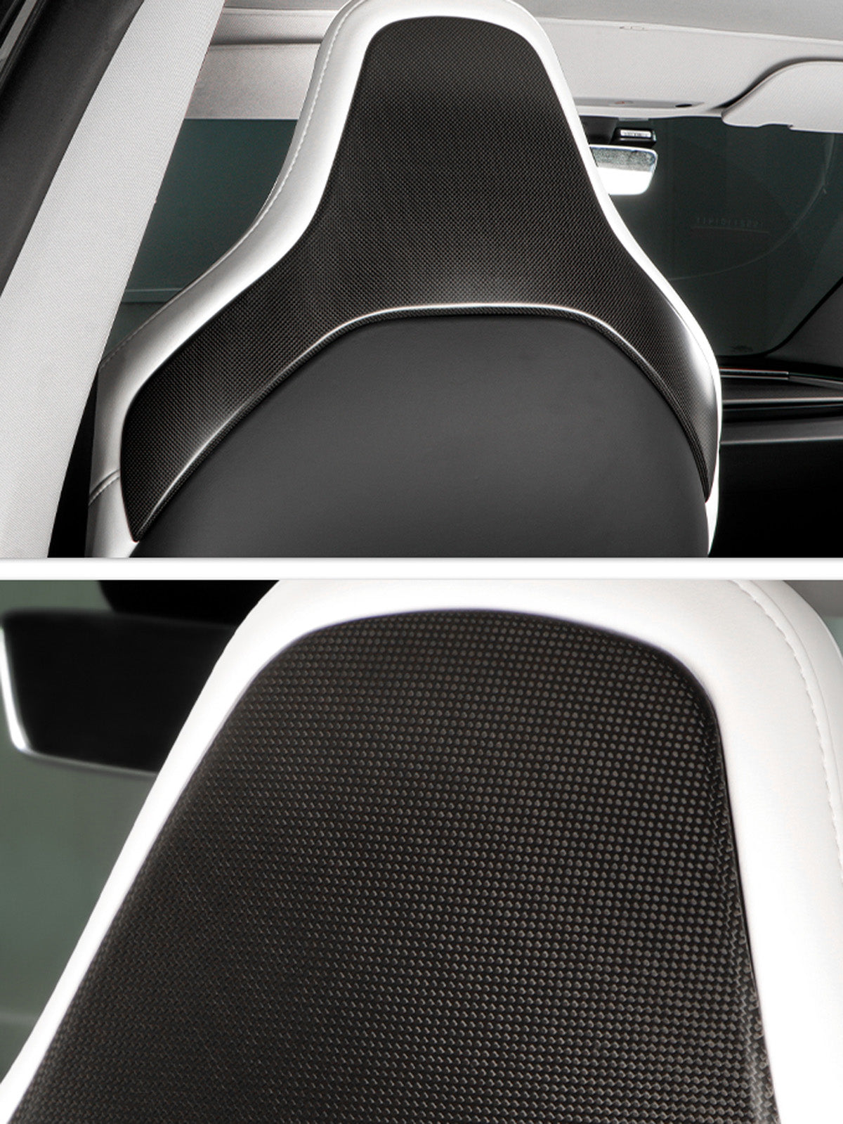 Coques hautes de dossiers carbone pour Tesla Model 3 Performance — photo 2