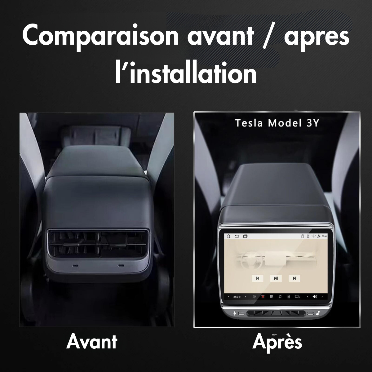 Ecran Arrière pour Tesla Model Y 3