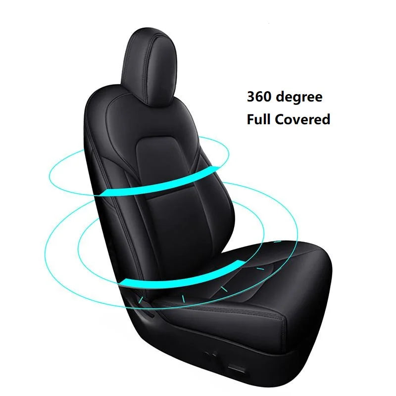 Housse de siège blanche pour Tesla Model Y