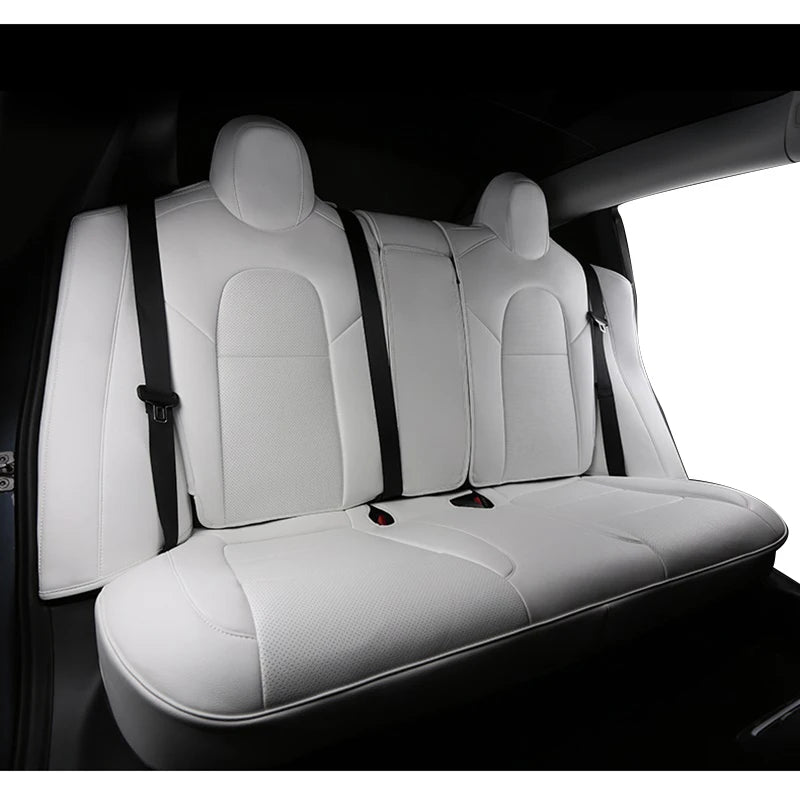 Housse de siège blanche pour Tesla Model Y