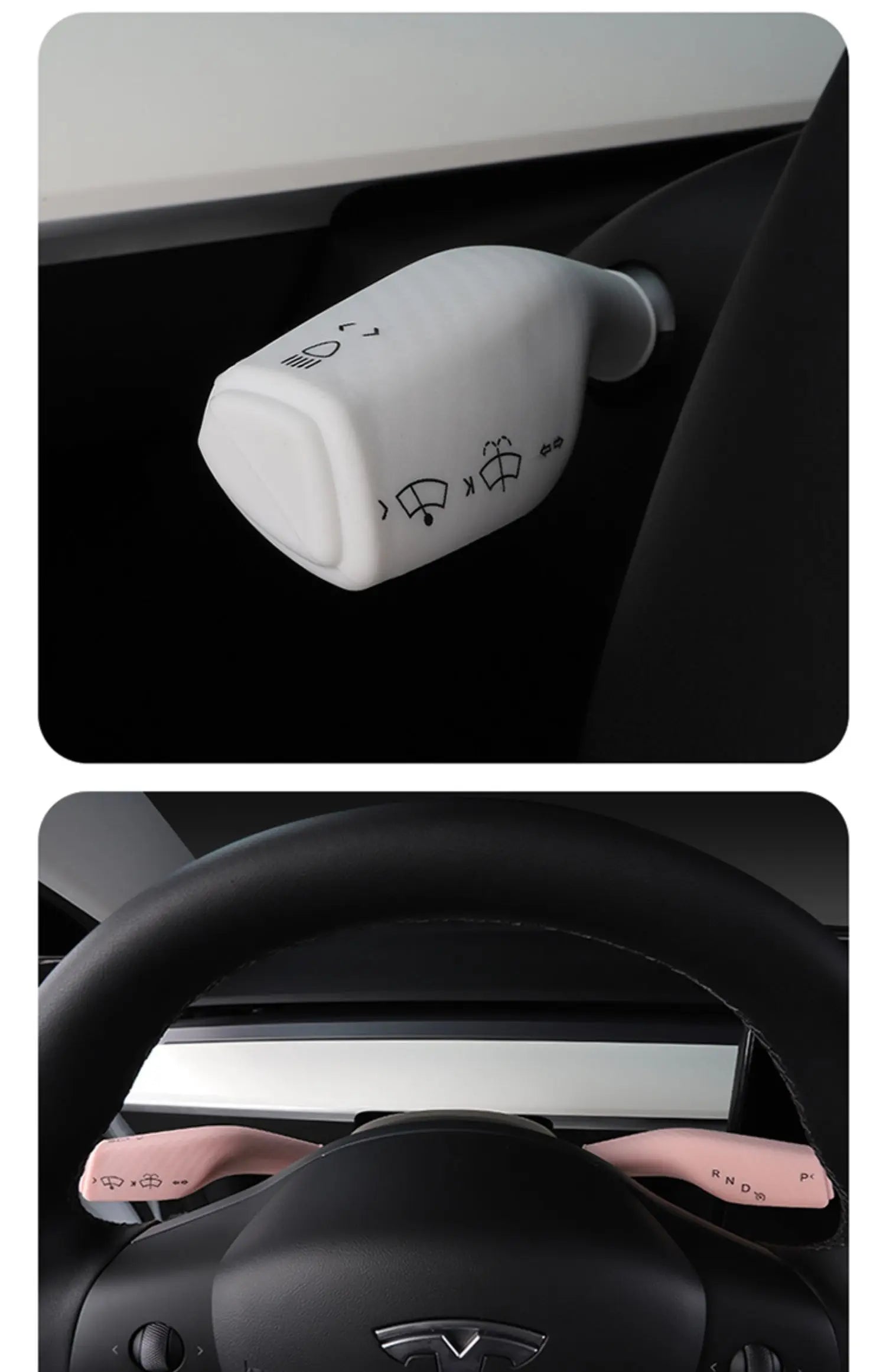 Protection de levier de vitesse en silicone pour Tesla Model Y 3 S X