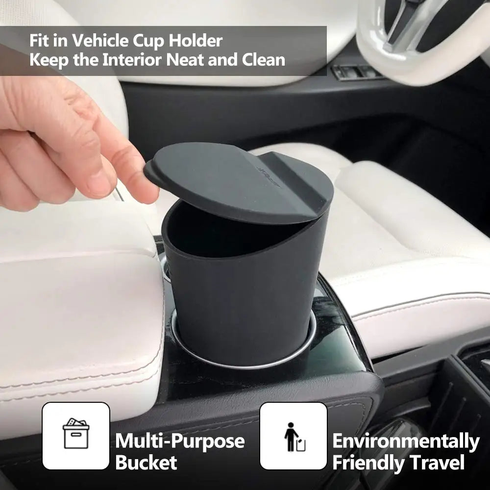 Poubelle de voiture en Silicone pour Tesla Model 3/Y/S/X
