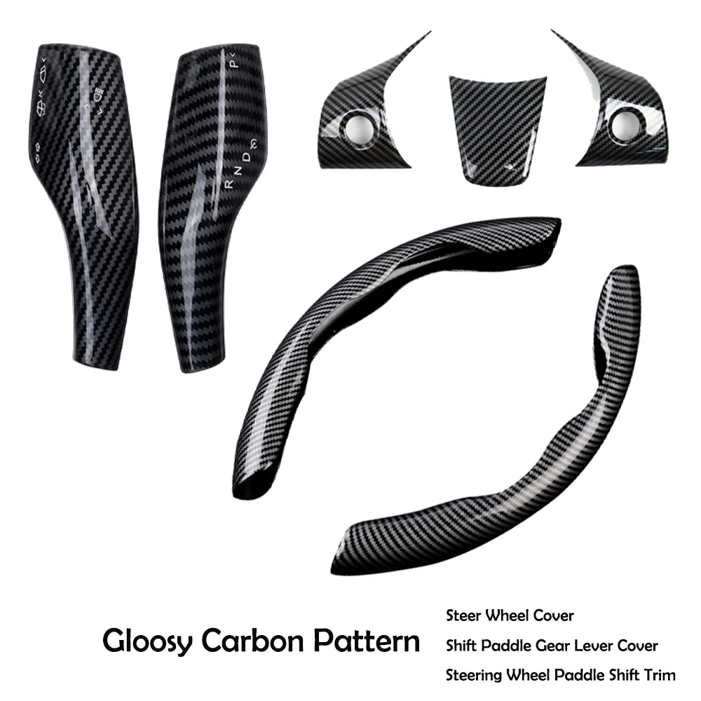 Cadre de volant fibre de carbone mat pour Tesla model 3/Y