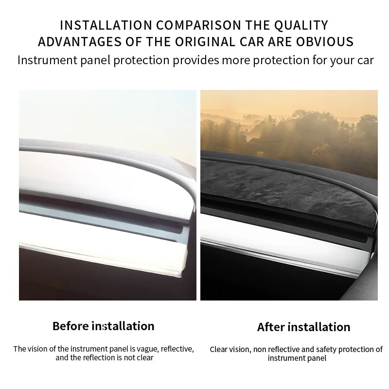 Protection solaire, isolation du tableau de bord pour Tesla Model 3 Y 2017 – 2023