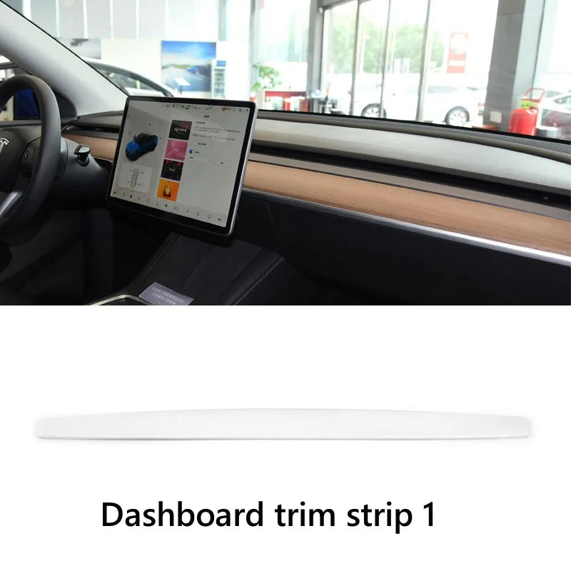 Revêtement de tableau de bord blanc pour Tesla Model 3