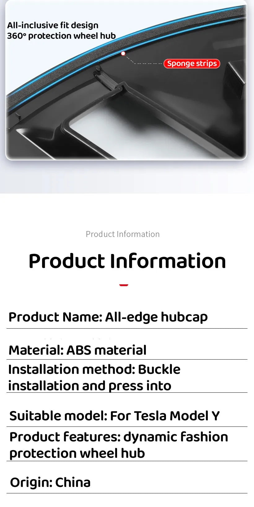 Enjoliveurs Performance 19" pour Tesla Model Y