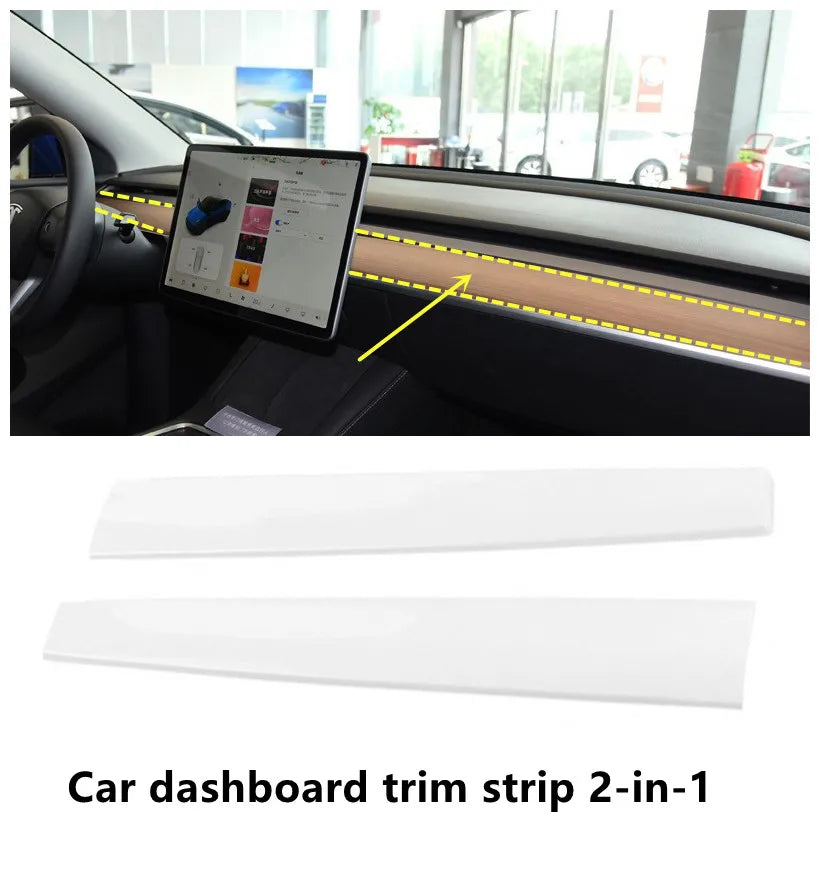 Revêtement de tableau de bord blanc pour Tesla Model Y