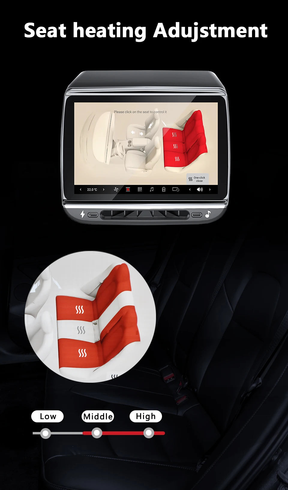 Ecran Arrière pour Tesla Model Y 3