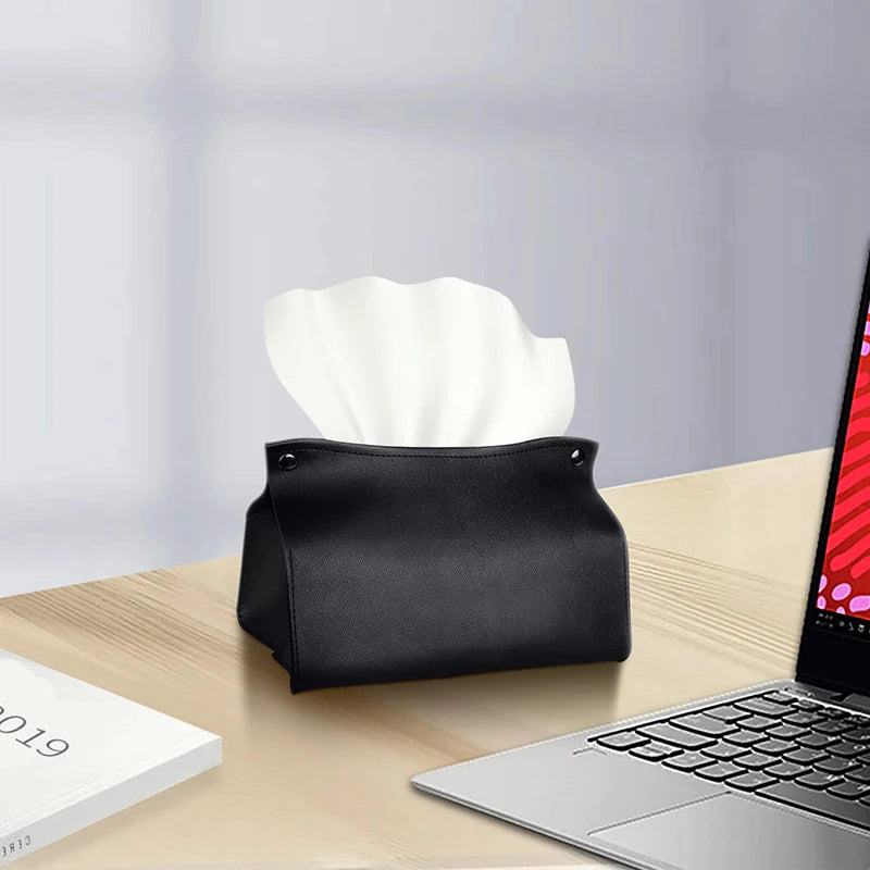 Boîte à mouchoirs en cuir pour Tesla Model 3/Y