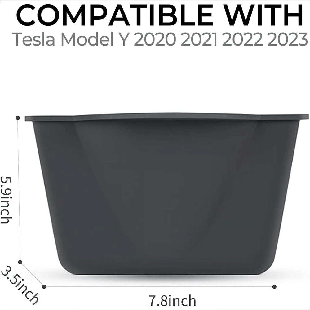 Boîte de rangement de console centrale arrière pour Tesla Model Y