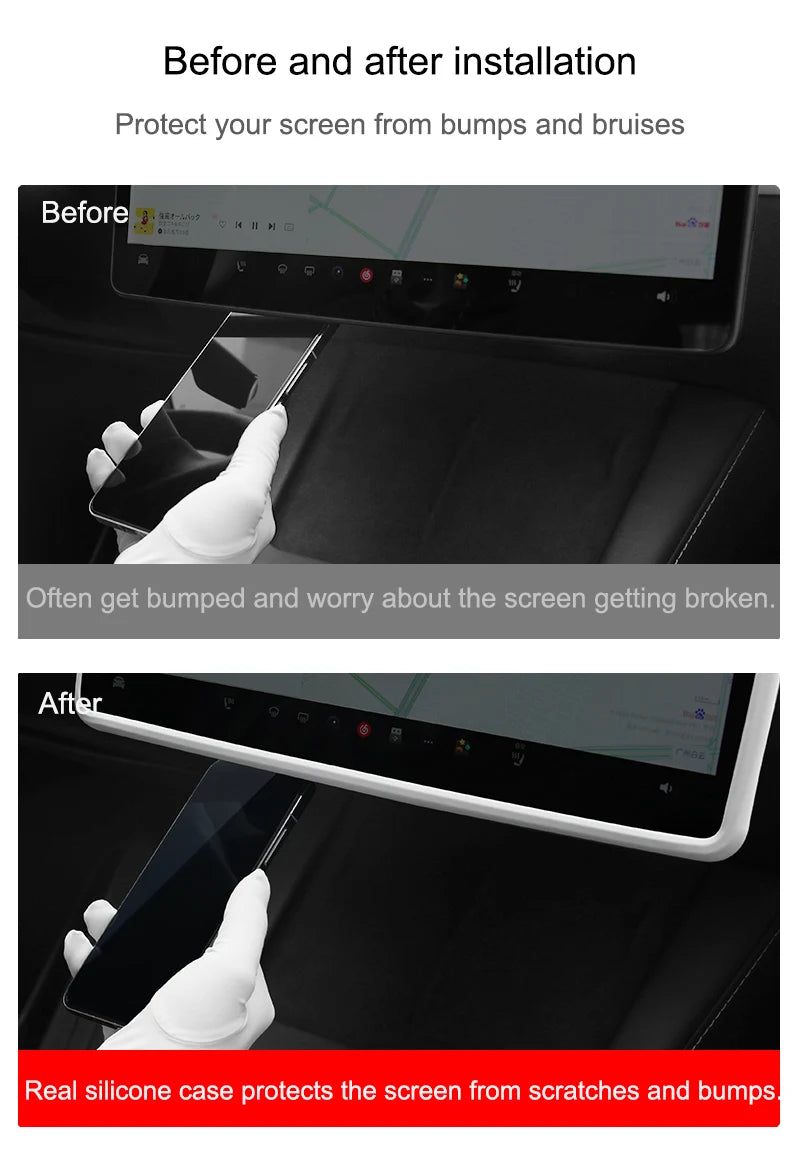 Cadre de protection en Silicone pour Tesla Model Y 3