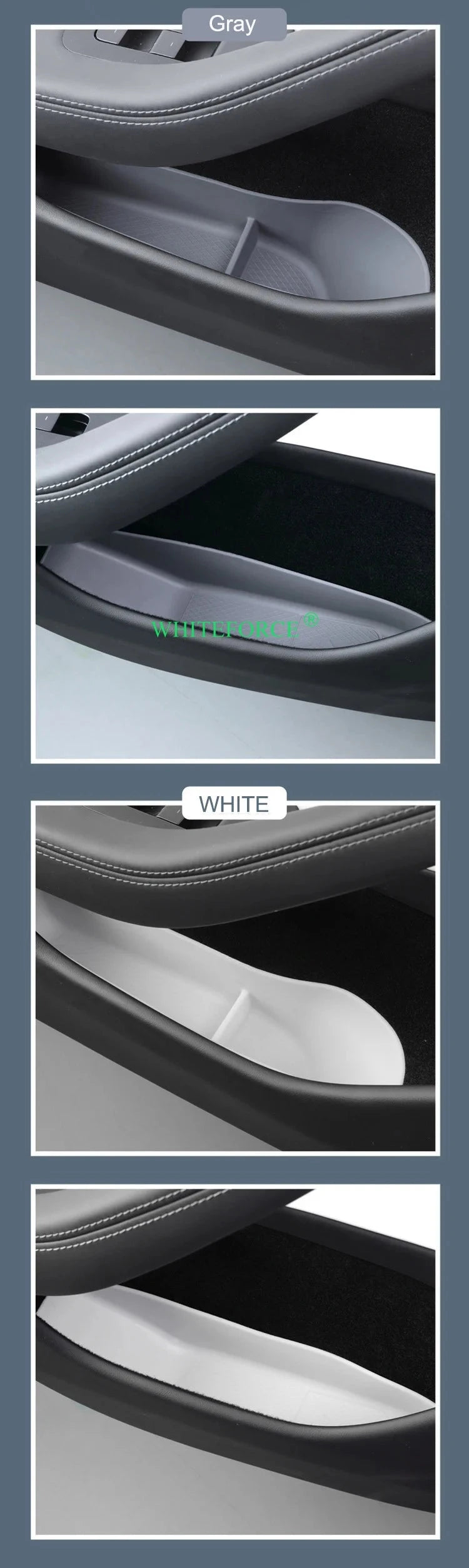 Boîte de rangement pour fentes de porte pour Tesla model 3 Highland — photo 18