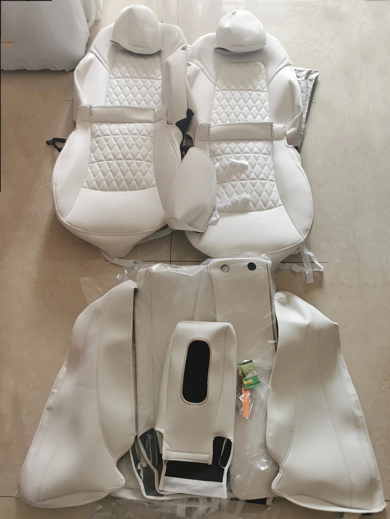 Housse de siège blanche pour Tesla Model Y