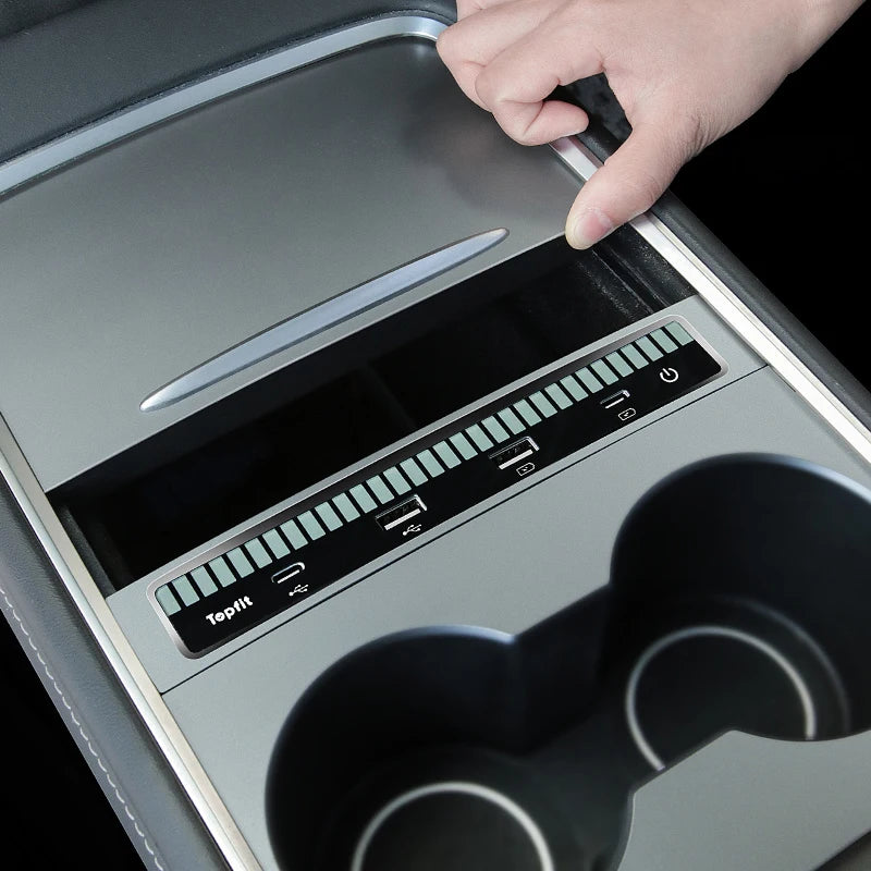 Hub Station d'accueil chargeur rapide USB pour Tesla model 3 Y