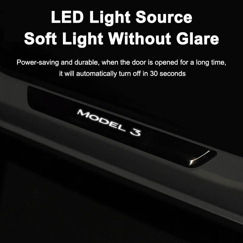 Seuil de porte rétro-éclairé Tesla Model 3