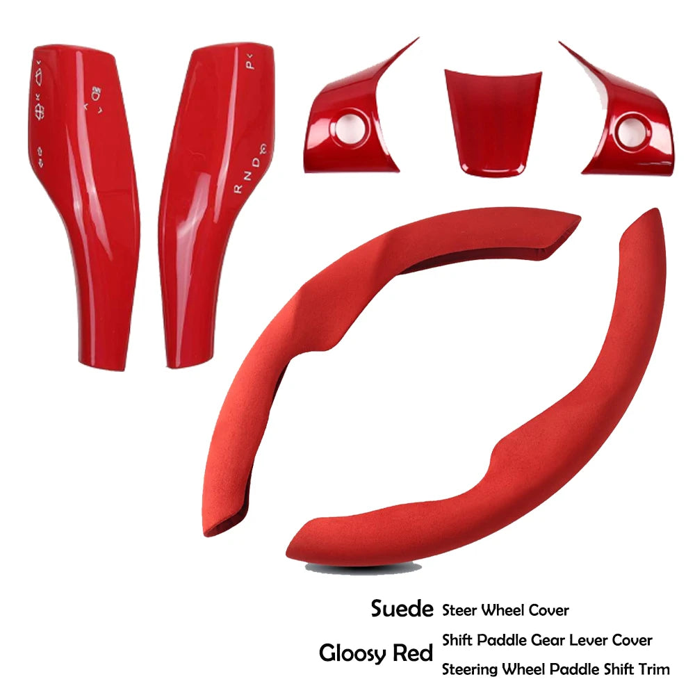 Cadre de volant Rouge pour Tesla model 3/Y