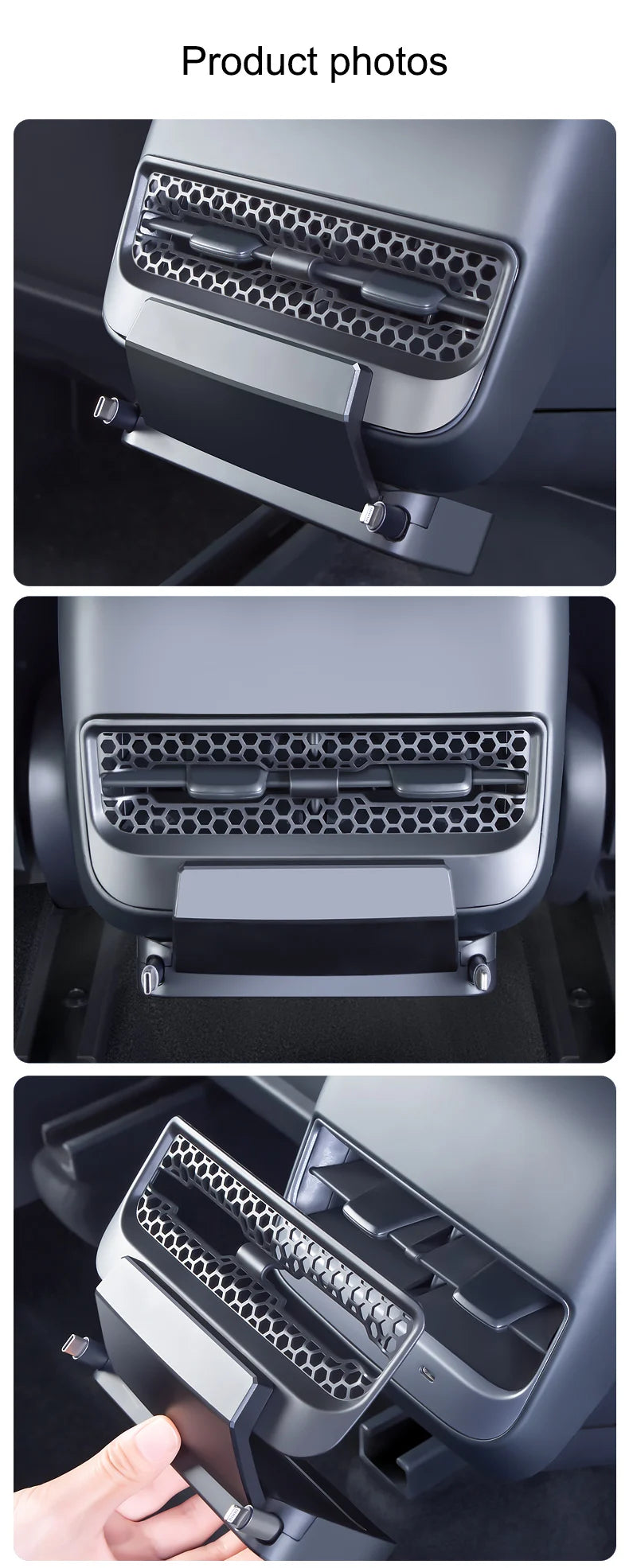 Station d'accueil intelligente pour ventilation arrière Tesla Model pour Y 3