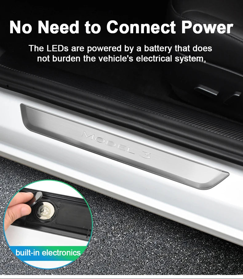 Seuil de porte rétro-éclairé Tesla Model Y