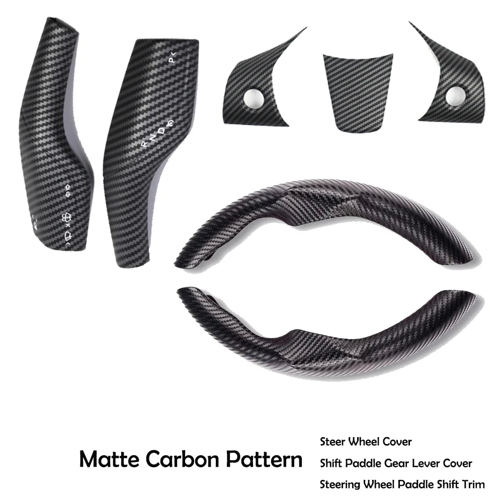 Cadre de volant Noir brillant pour Tesla model 3/Y