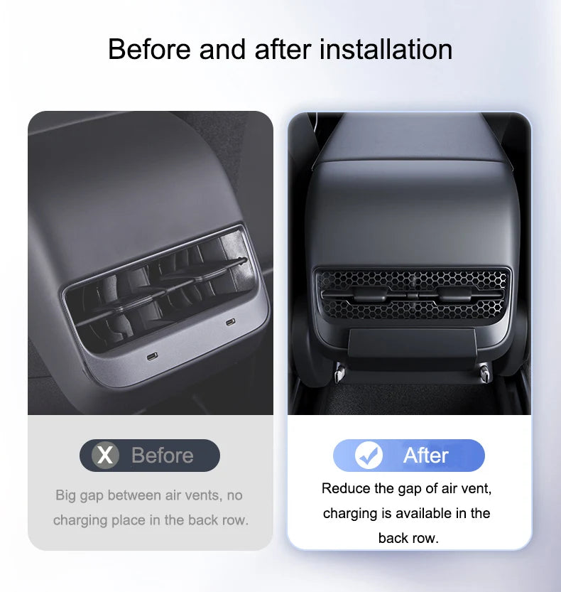 Station d'accueil intelligente pour ventilation arrière Tesla Model pour Y 3