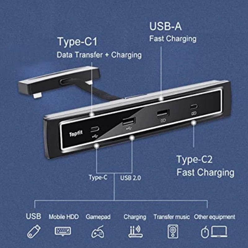 Station d'accueil USB pour Tesla model 3/Y