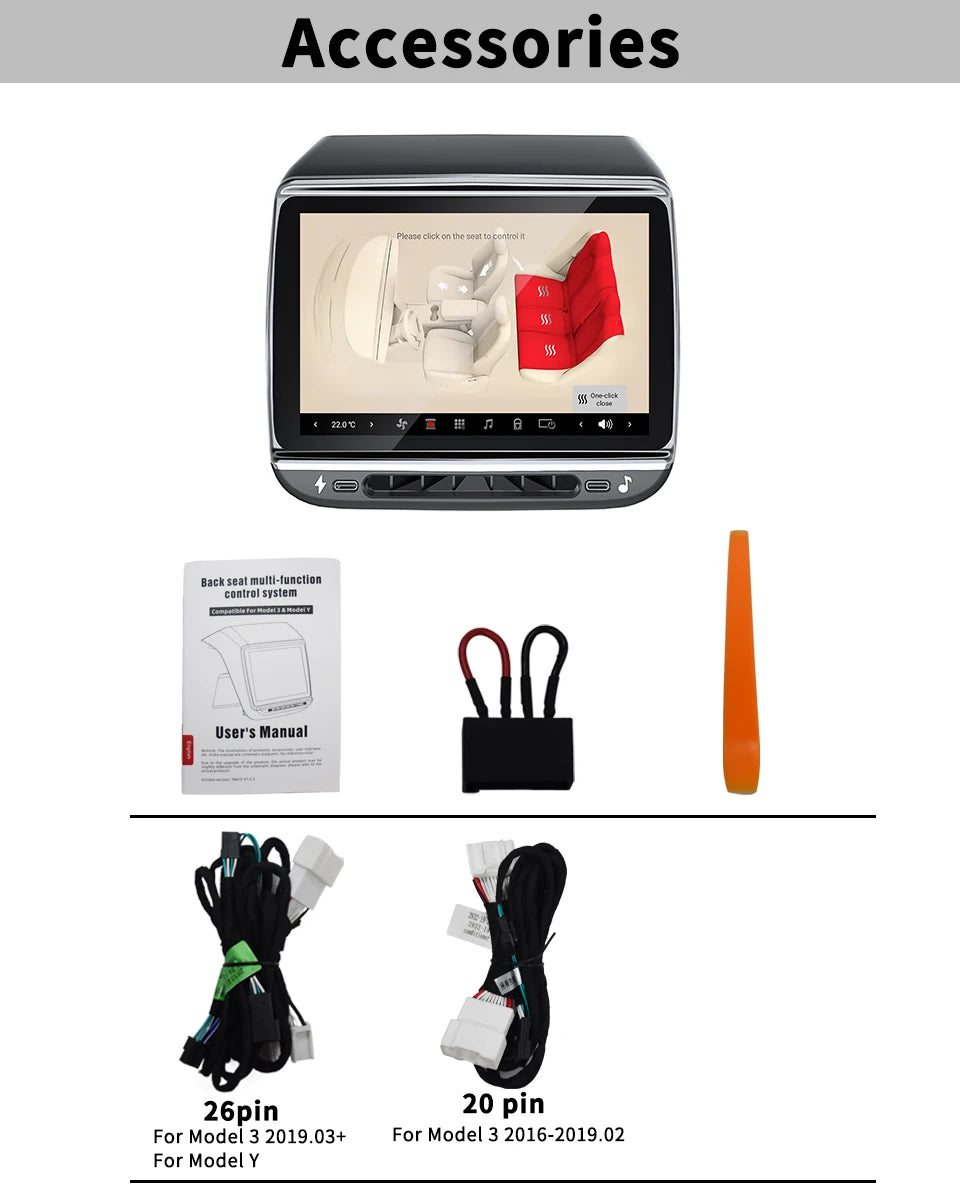 Ecran Arrière pour Tesla Model Y 3