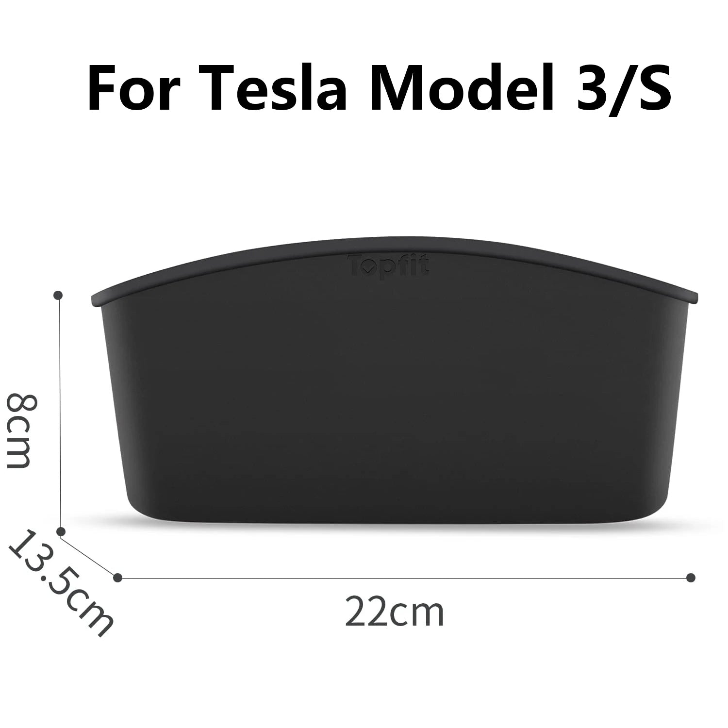Boîte de rangement de console centrale arrière pour Tesla Model 3