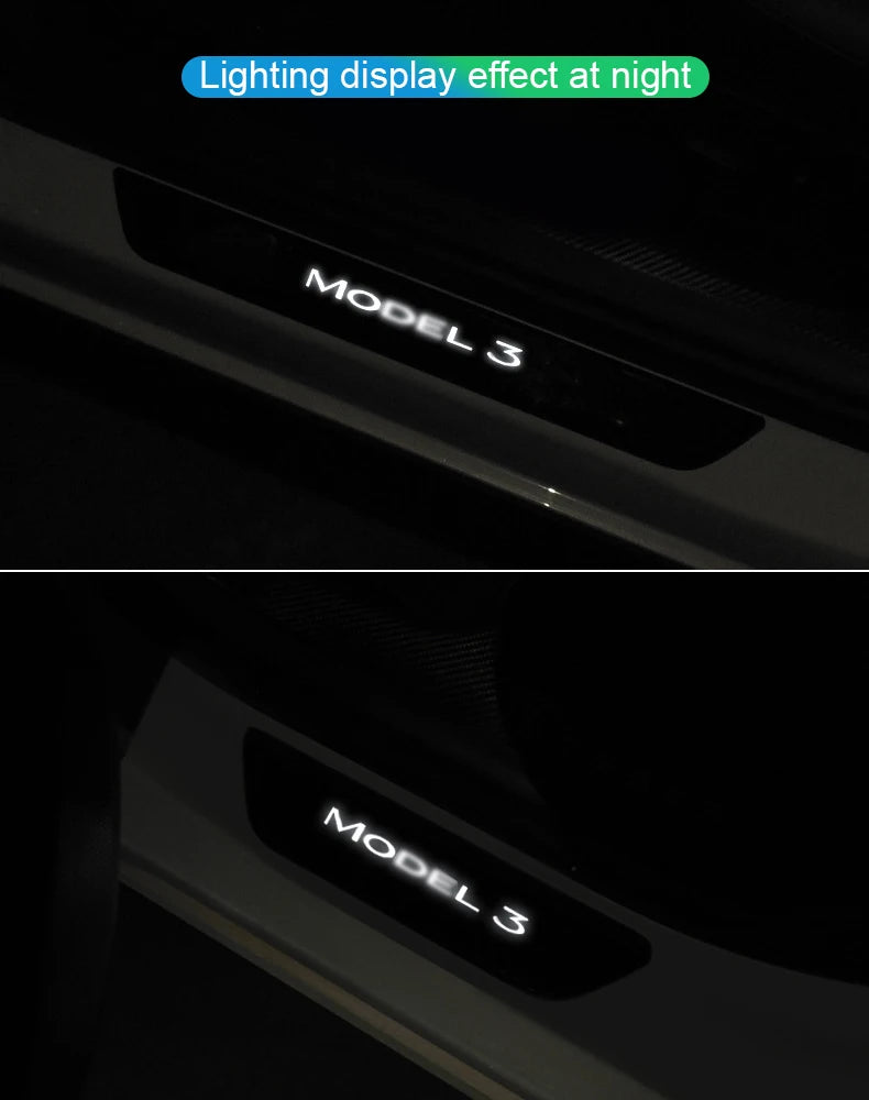 Seuil de porte rétro-éclairé Tesla Model Y