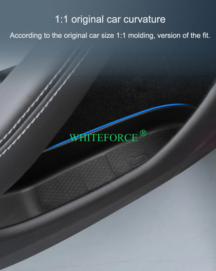 Boîte de rangement pour fentes de porte pour Tesla model 3 Highland
