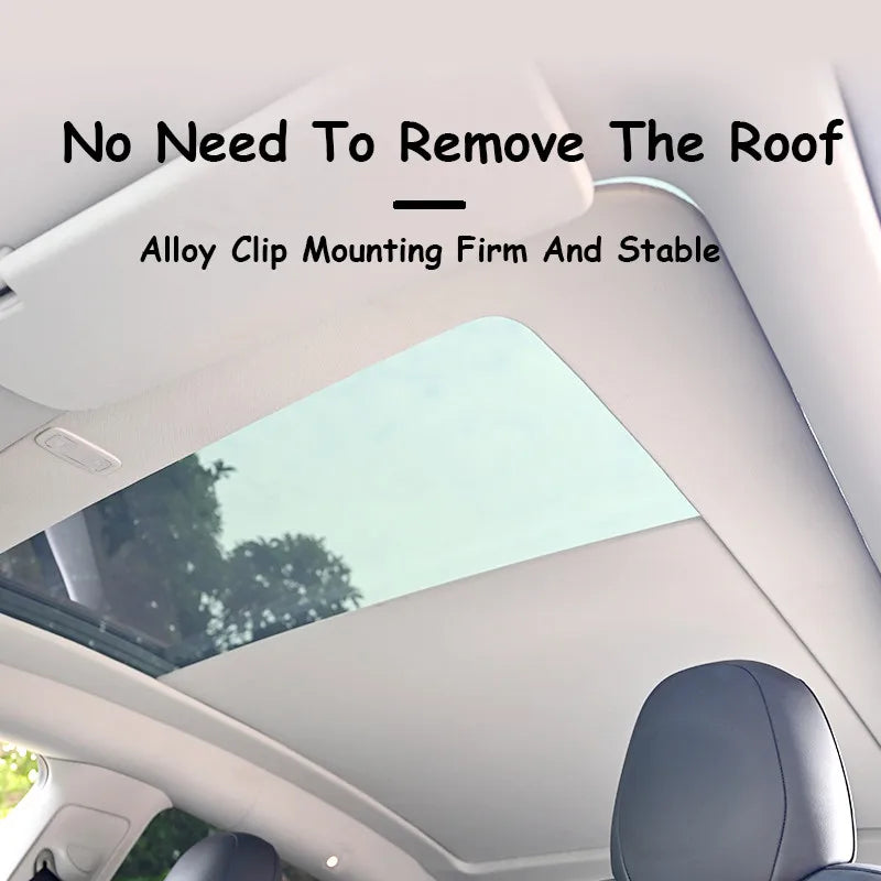Pare-soleil de toit panoramique rétractable électrique pour Tesla Model Y