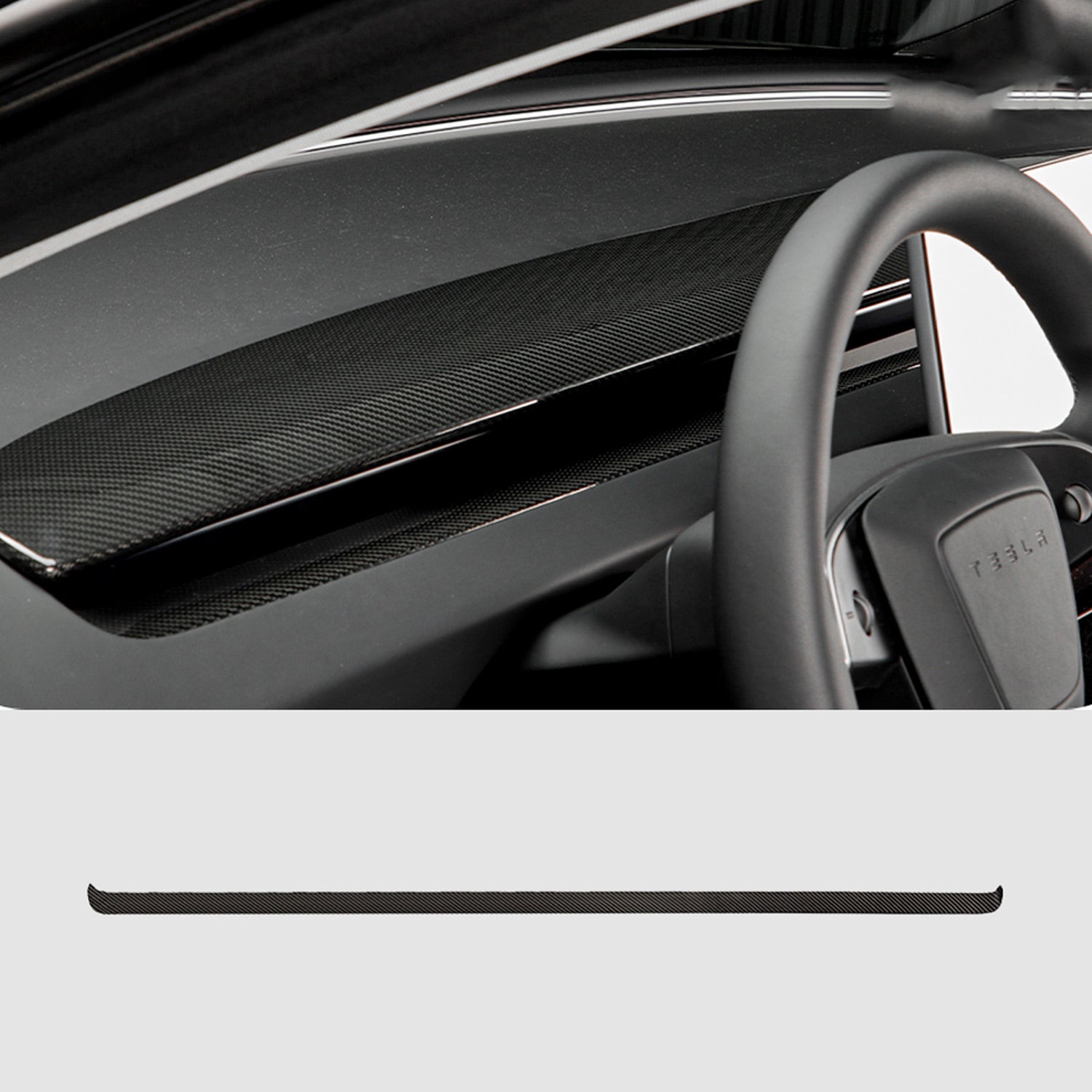 Baguettes d'aérateurs carbone pour Tesla Model 3 et Y (2024+) — photo 7