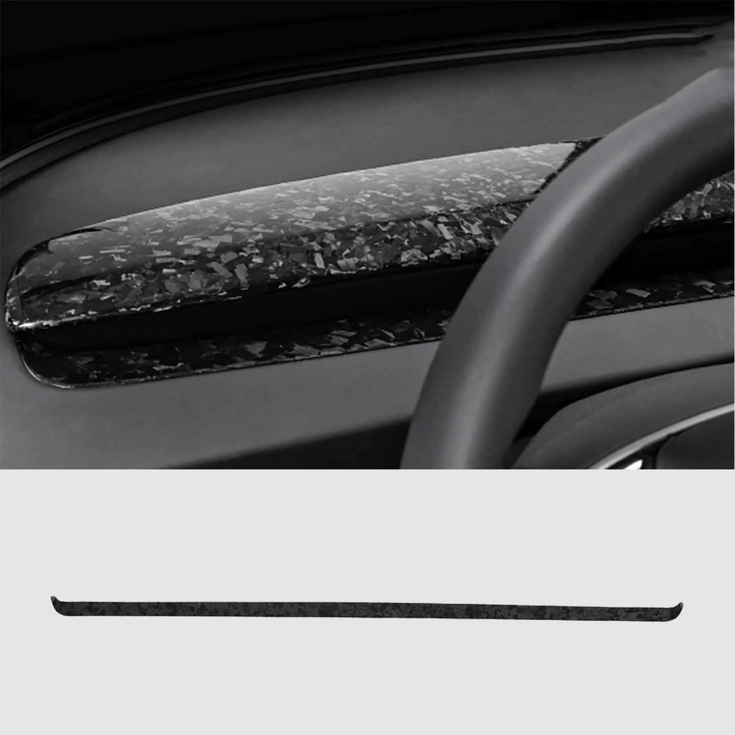 Baguettes d'aérateurs carbone pour Tesla Model 3 et Y (2024+) — photo 8