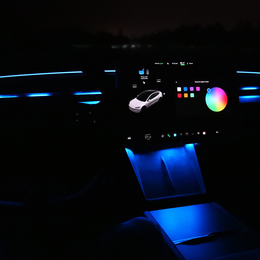 Éclairage d'ambiance Tesla — visuel 4