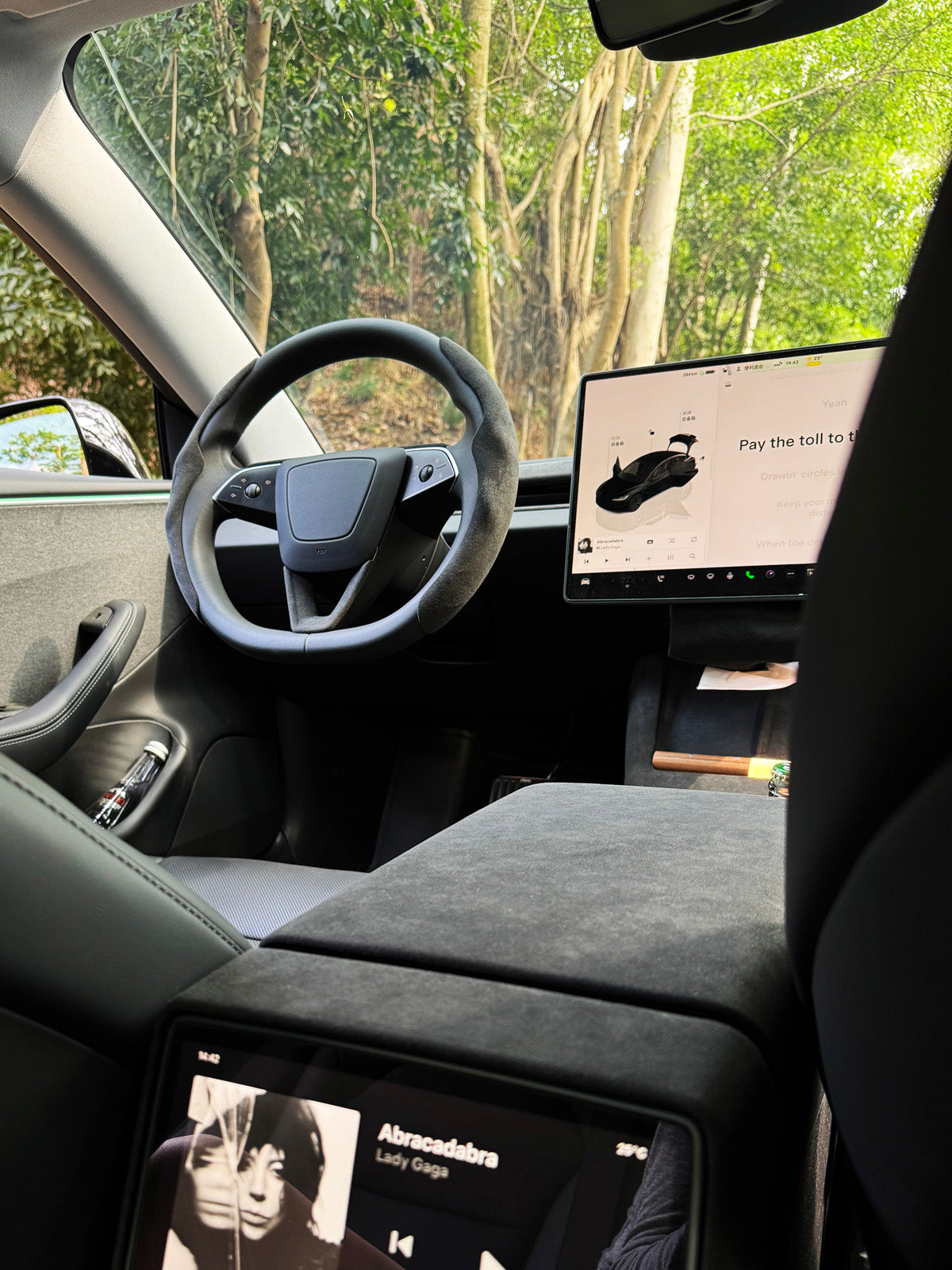 Contours de haut-parleurs alcantara pour Tesla Model 3 Highland (2024+) — photo 2