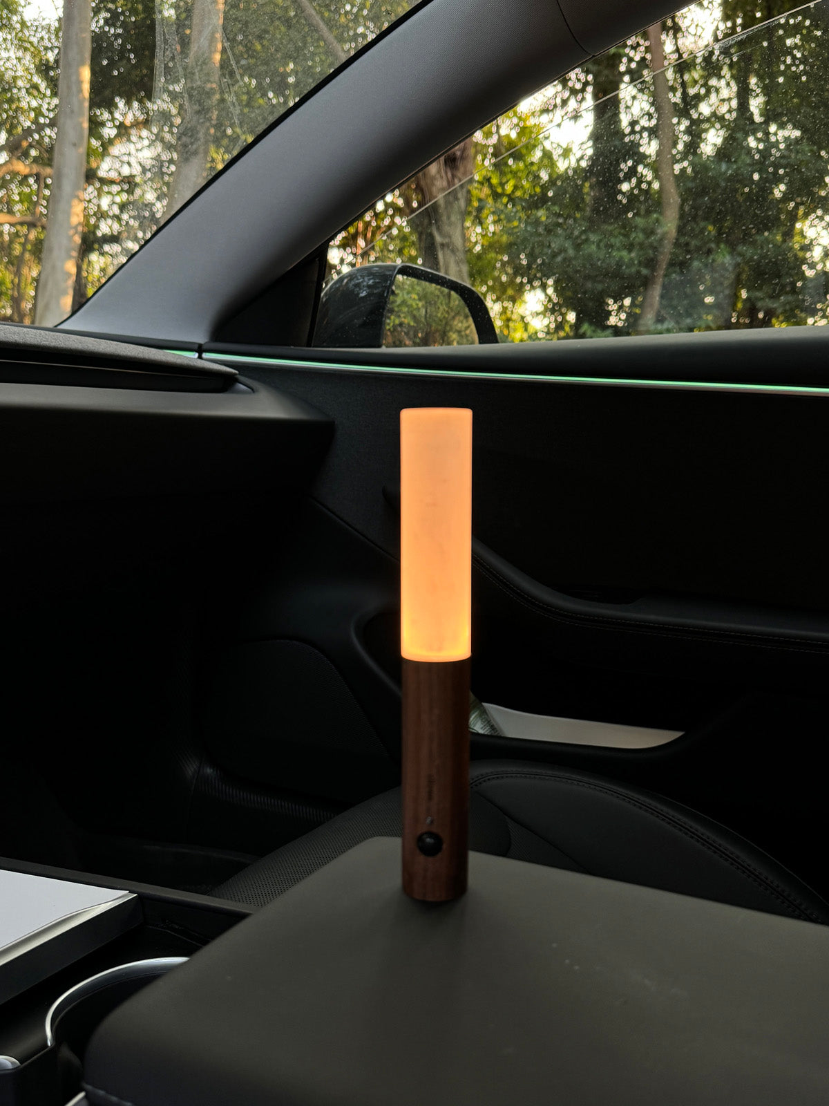 Lampe d'ambiance bois – bâton pour Tesla — photo 3