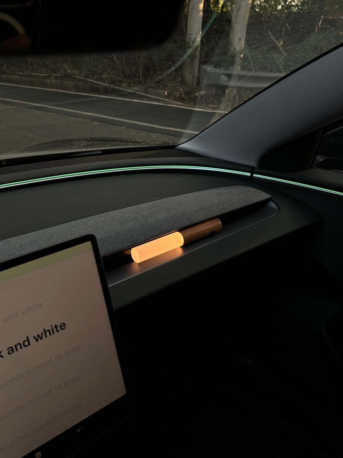 Lampe d'ambiance bois – bâton pour Tesla — photo 6
