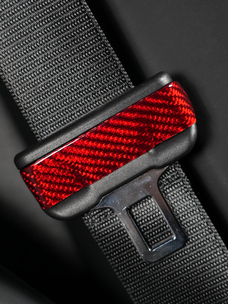 Coques de boucle de ceinture carbone pour Tesla Model 3 · Y · S · X