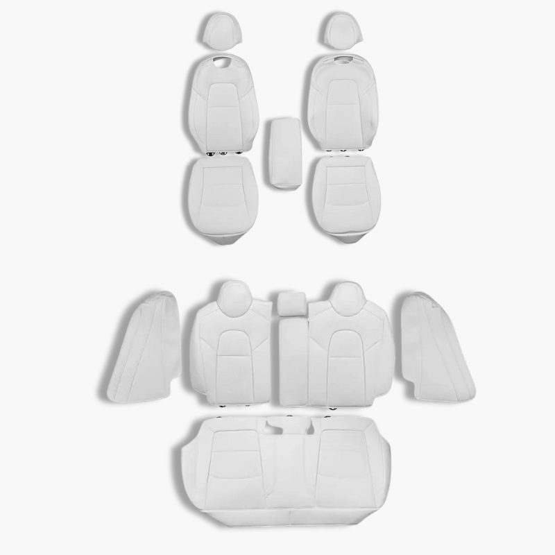 Housse de siège blanche pour Tesla Model Y