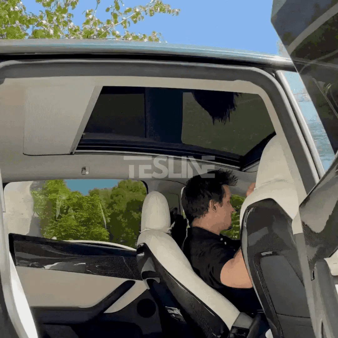 Pare-soleil rétractable pour toit panoramique pour Tesla Model Y