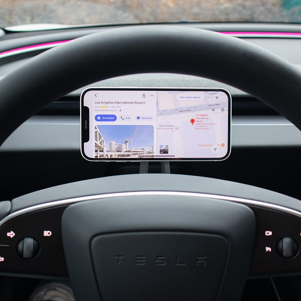 Support de téléphone magnétique de volant Tesla — visuel 4