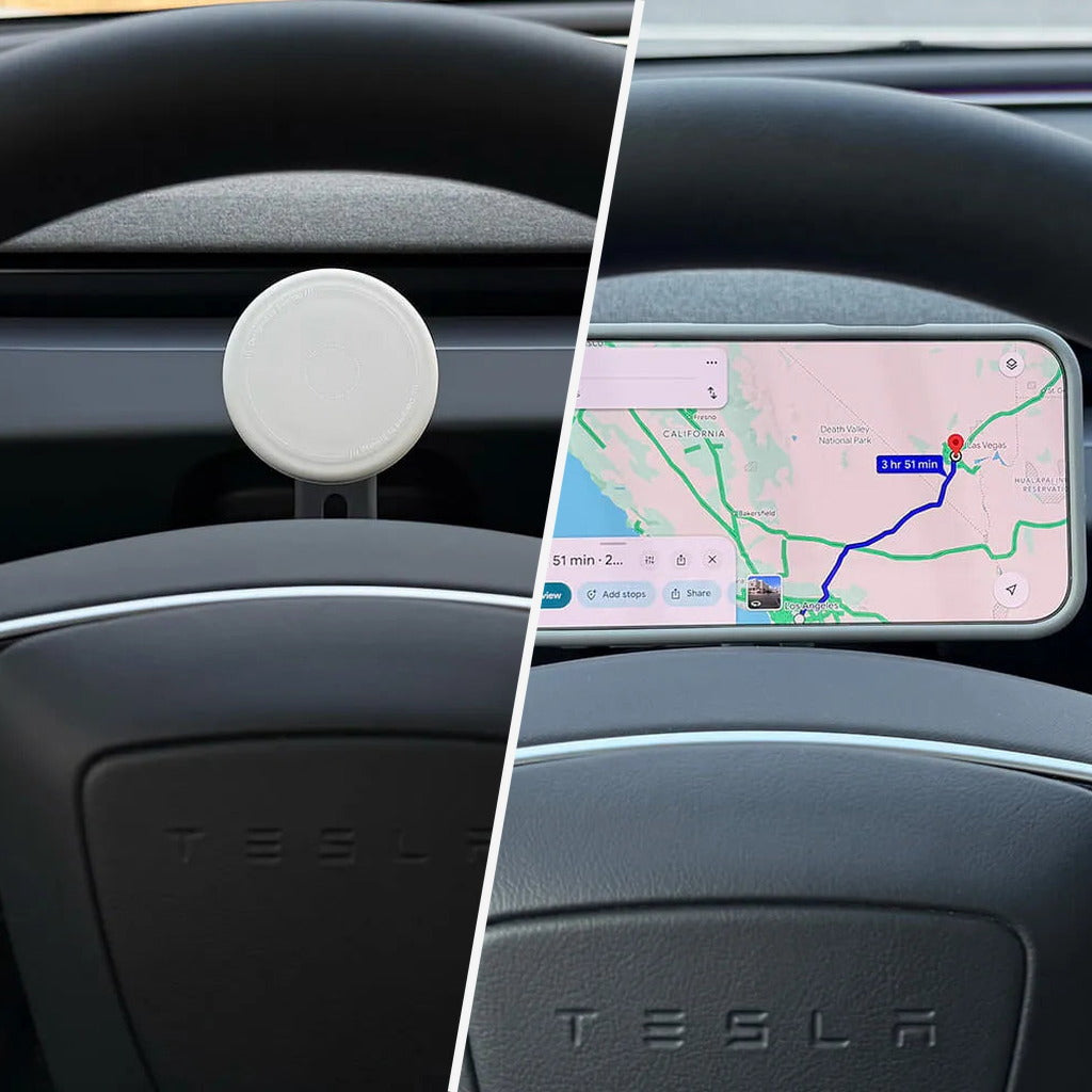 Tesline DriveArm Support de téléphone MagSafe derrière le volant pour Tesla Model 3 et Model Y