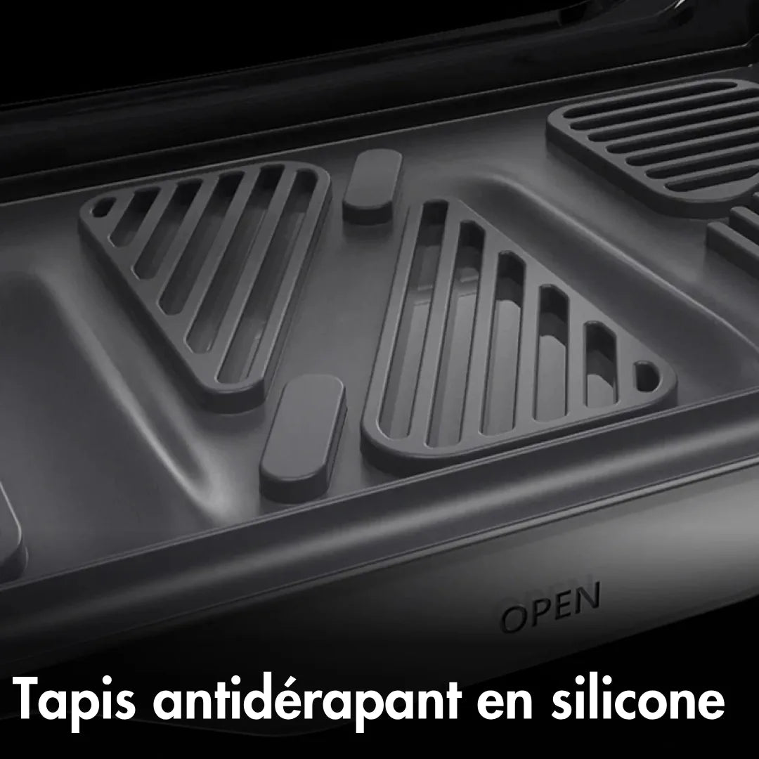 Tapis antidérapant en silicone au fond du rangement